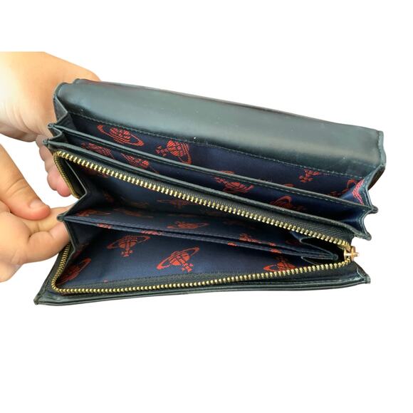 Vivian Westwood long black designer wallet *as is* - Picture 6 of 6